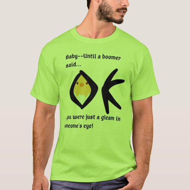 Camiseta Bóomerangado Básico Verde 'Gleam in Eye' (Frente)