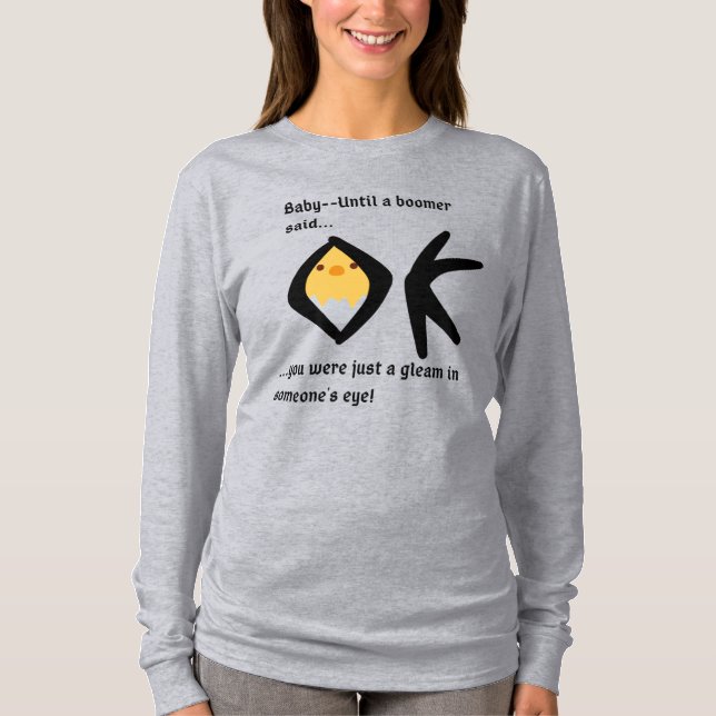 Camiseta Boomerangado de 'Gleam in Eye' de Longa Folha (Frente)