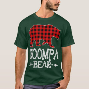 Camiseta Boompa Bear Christmas Pajama Red Xadrez Buffalo Fa