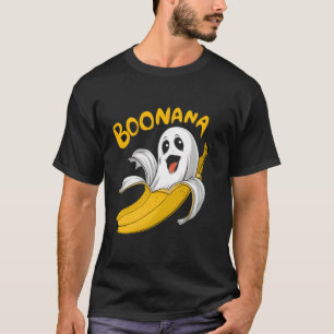 Camiseta Boonana Ghost Banana Costume Men Mulheres Crianças