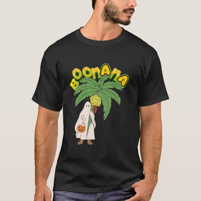 Camiseta Boonana Spooky Banana Ghost Halloween (Frente)