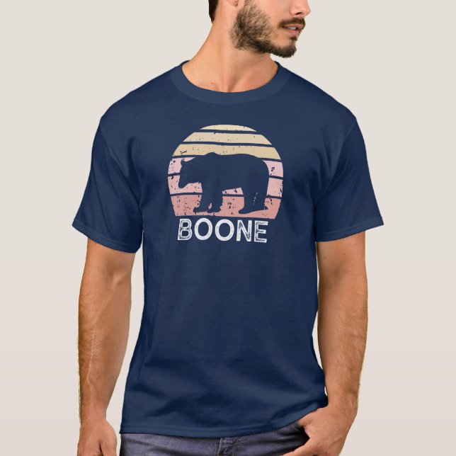 Camiseta Boone North Carolina Betro Bear (Frente)