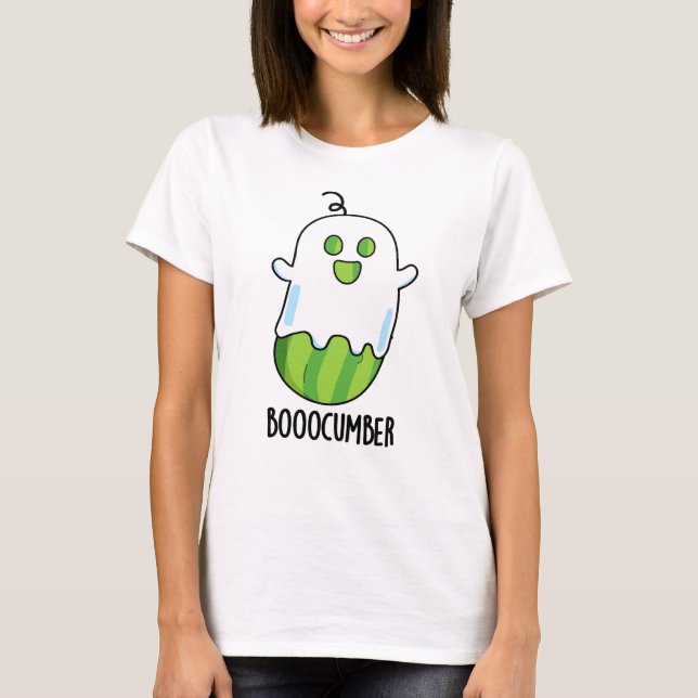 Camiseta Booocumber Funny Ghost Cucumber Pun (Frente)