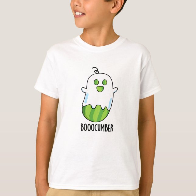 Camiseta Booocumber Funny Ghost Cucumber Pun (Frente)