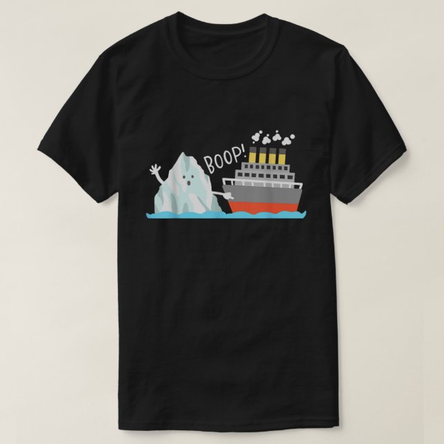 Camiseta Boop Iceberg Titanic Funny History Meme (Frente do Design)