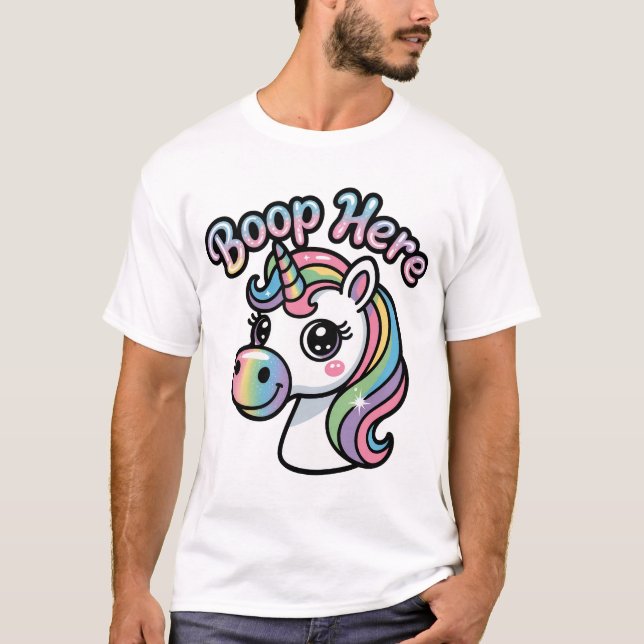 Camiseta Boop o Arco-Íris - Edição Unicórn (Frente)