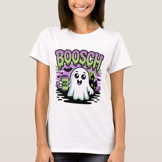 Camiseta Boosch Brew Ghost Halloween Art (Frente)