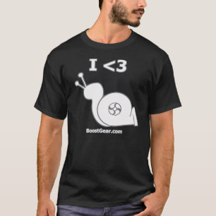 Camiseta BoostGear - caracol de Turbo do coração de I