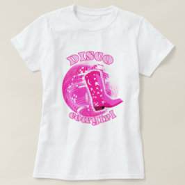 Camiseta Boot de Garota Rosa-Rosa-Bonita