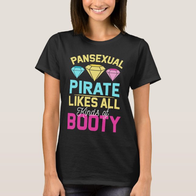 Camiseta Bootada de Gay da Pansexual Orgulho Pan Direitos (Frente)