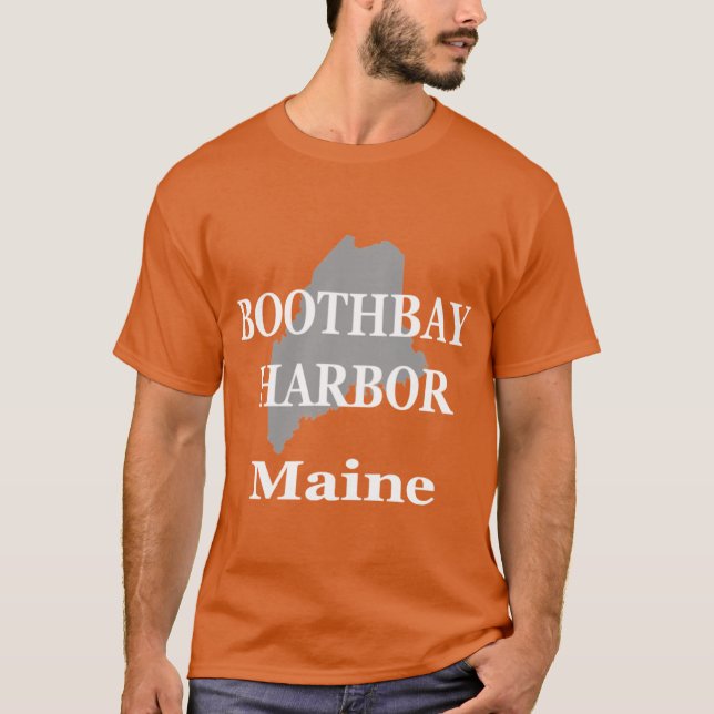 Camiseta Boothbay Harbour Maine State City and Town Pride (Frente)