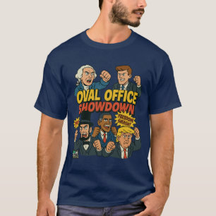 Camiseta Bootleg Cartoon Presidentes