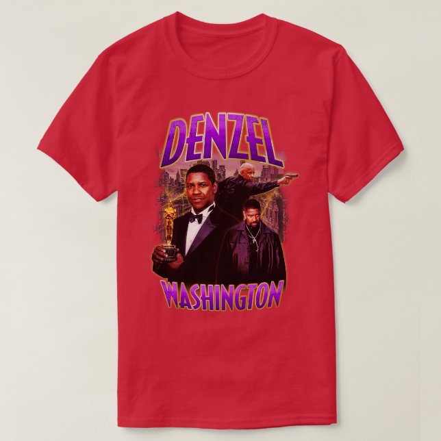 Camiseta Bootleg Denzel Washington (Frente do Design)