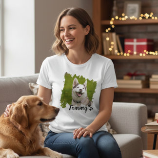 Camiseta Bootleg Dog Pet Photo 90s Retro Family Collage 