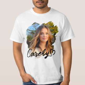 Camiseta Bootleg Eu Amo Meu Coração Quente-Namorada GF 3WH1