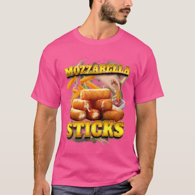 Camiseta Bootleg Mozzarella Cheese Sticks 90S Bootleg Rap (Frente)