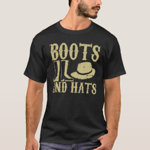 Camiseta Boots and Hats Farming Agriculture Longe Vida