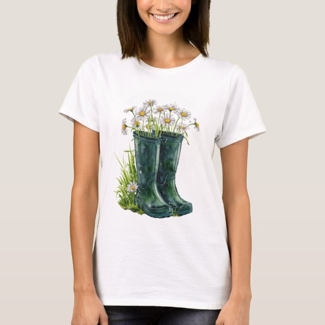 Camiseta Boots Botânicos (Frente)