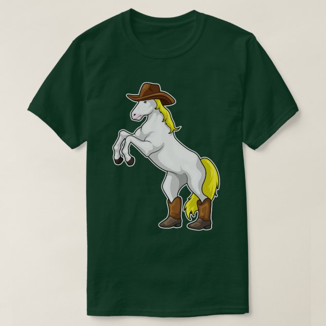 Camiseta Boots do Cavalo Cowboy (Frente do Design)