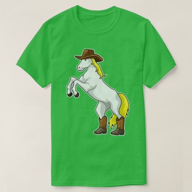 Camiseta Boots do Cavalo Cowboy (Frente do Design)