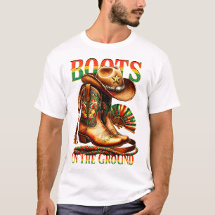Camiseta Boots On Ground Boot Juneteenésimo Negra Cowgirl