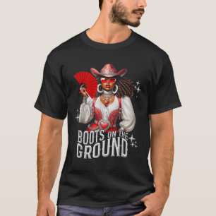 Camiseta Boots On Ground Cowboy Western Cowgirl Linedan
