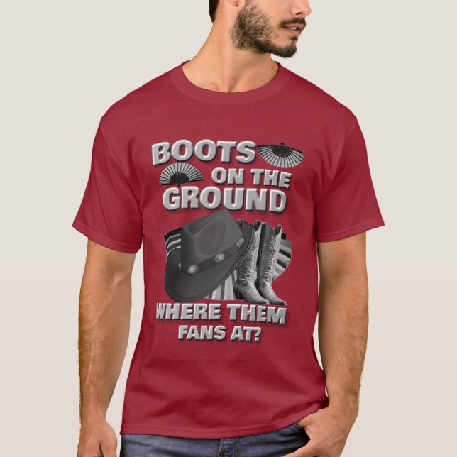 Camiseta BOOTS ON THE GROUND (Gry) (Frente)