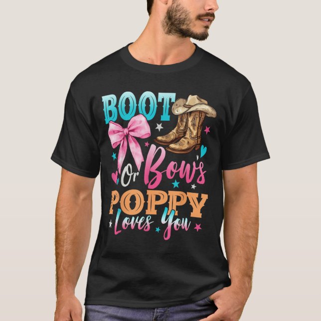 Camiseta Boots Ou Arcos Ppy Te Ama A Família Reveal Do Gêne (Frente)