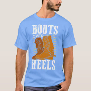 Camiseta Boots Over Heels Garota Equestre Gift