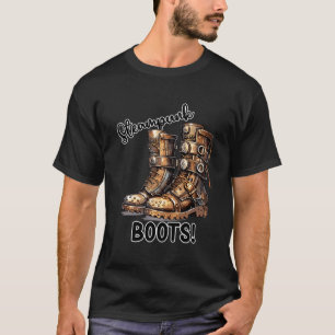 Camiseta Boots Steampunk! Design Punk