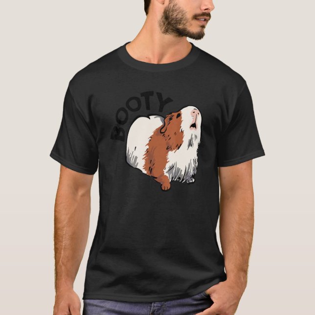 Camiseta Booty Pig Graphic Guinea Pig Owner Pet Cavy Animal (Frente)