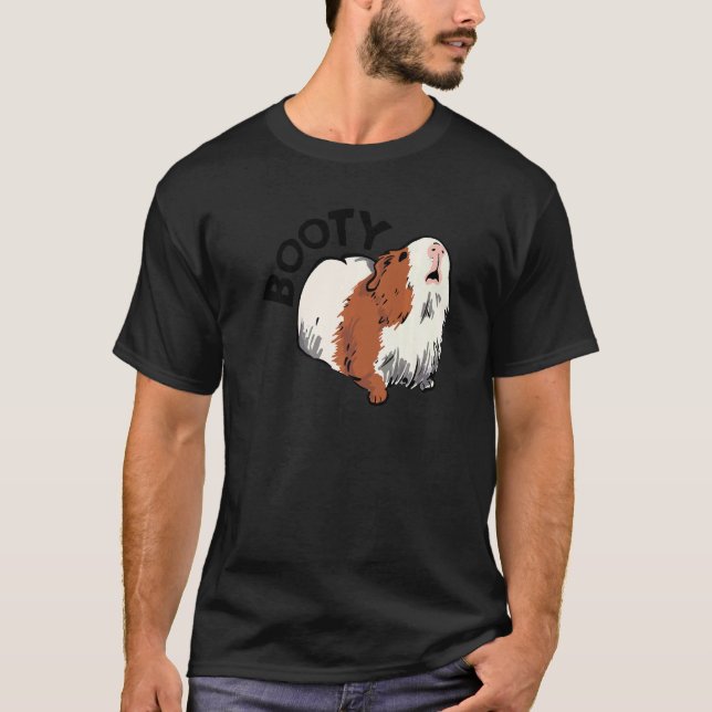 Camiseta Booty Pig Graphic Guinea Pig Owner Pet Cavy Animal (Frente)