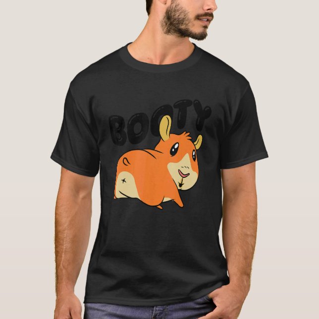 Camiseta Booty Pig Graphic Guinea Pig Owner Pet Cavy Animal (Frente)