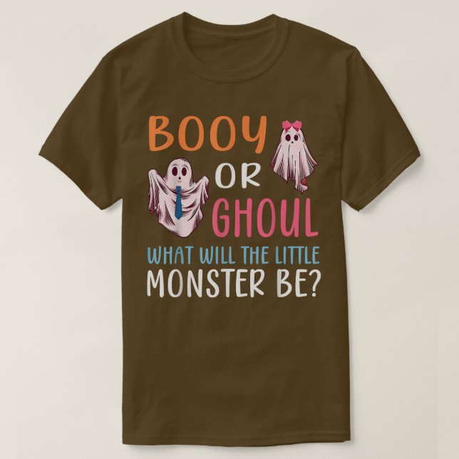 Camiseta Booy ou Ghoul que será o pequeno monstro Gend? (Frente do Design)