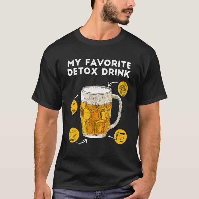 Camiseta Booz Dizendo Que Cerveja É Minha Bebida De Detox F (Frente)