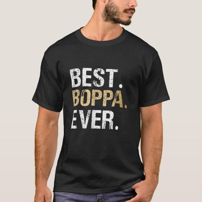 Camiseta Boppa Gift da neta Best Boppa (Frente)