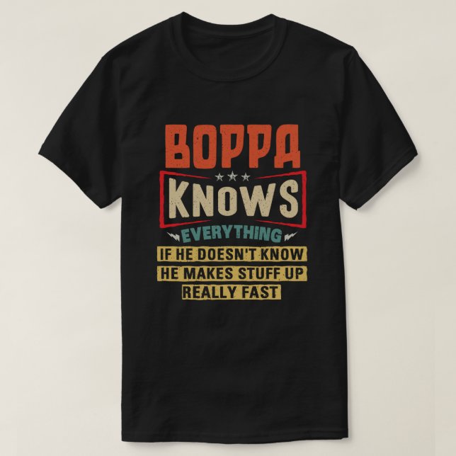 Camiseta Boppa Sabe Tudo Que O Vovô Engraçado Deu (Frente do Design)