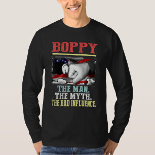 Camiseta Boppy O Homem Mite Má Influência Vintage Americano