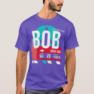 Camiseta Bora Bora BOB Aeroporto Código Bagagem Marca 1