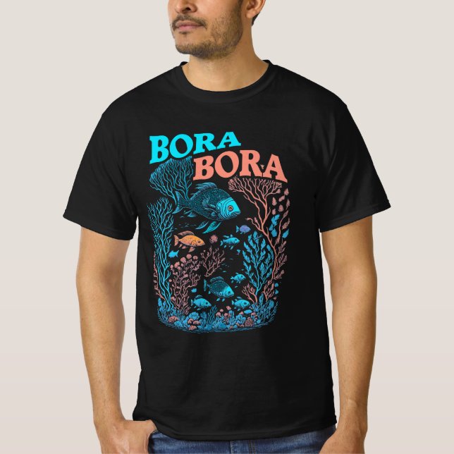 Camiseta Bora Bora Coral Reef (Frente)