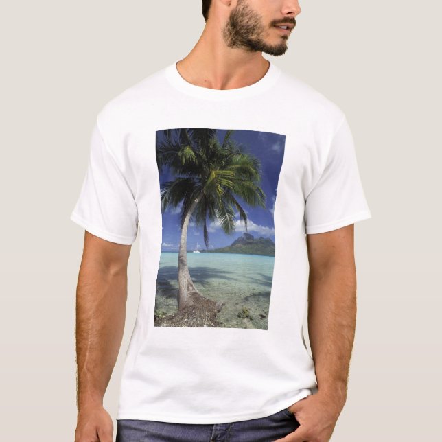 Camiseta Bora Bora, Polinésia Francesa Mt. Otemanu visto (Frente)