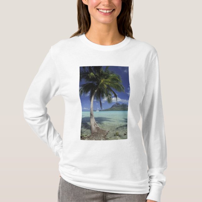 Camiseta Bora Bora, Polinésia Francesa Mt. Otemanu visto (Frente)