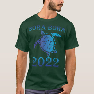 Camiseta Bora Bora Spring Break 2022 Sea Turtle Family Vaca