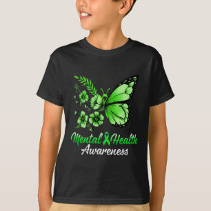 Camiseta Borboleta 1 de Sensibilização para a Saúde Mental