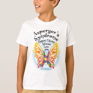 Camiseta Borboleta 3 da síndrome de Asperger