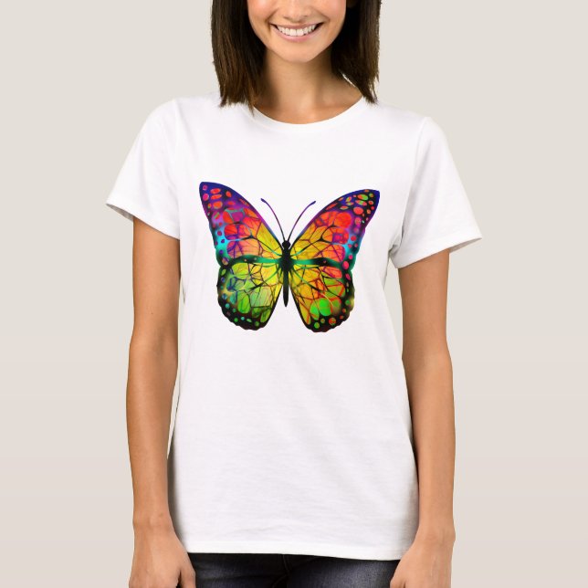 CAMISETA BORBOLETA ABSTRATA (Frente)