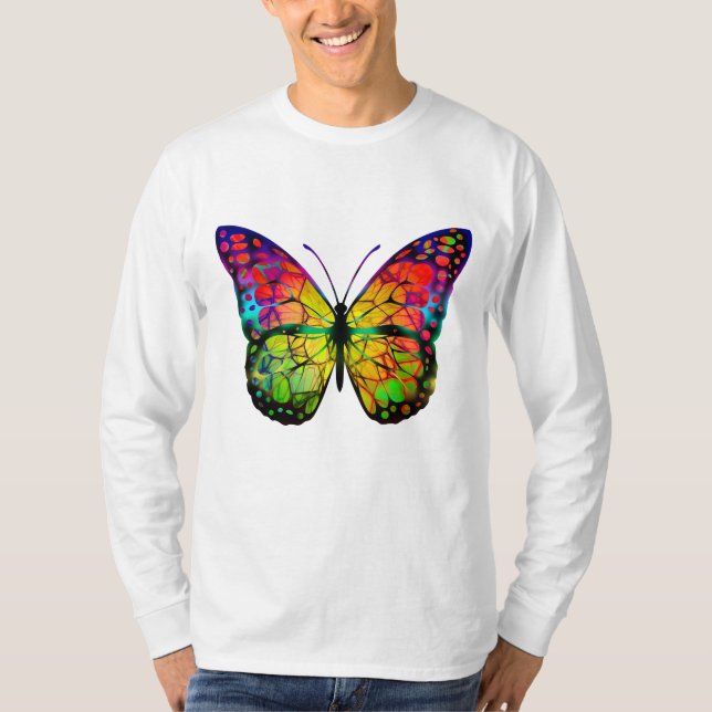 CAMISETA BORBOLETA ABSTRATA (Frente)