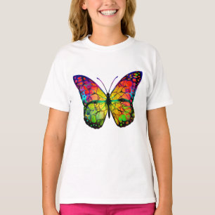 CAMISETA BORBOLETA ABSTRATA