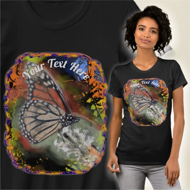 Camiseta Borboleta Abstrata PV02 (Criador carregado)