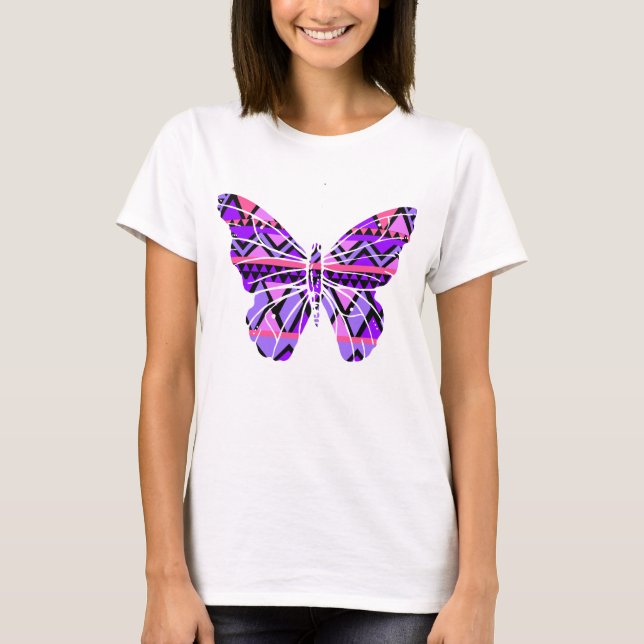 Camiseta Borboleta abstrato (Frente)